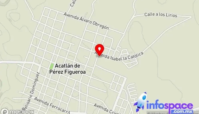 mapa de ICAPET Acatlán de Pérez Figueroa (UDC 165) Centro educativo en Acatlán de Pérez Figueroa
