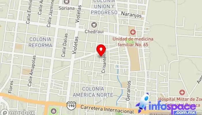 mapa de IDEE OAXACA Consultora de administración empresarial en Oaxaca de Juárez