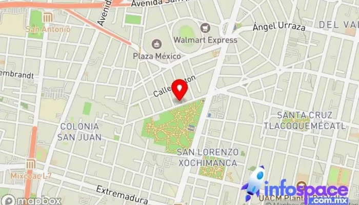 mapa de IDS Comercial, S.A. de C.V. Oficinas de empresa, Consultora informática, Empresa de software en Benito Juárez, Ciudad de México