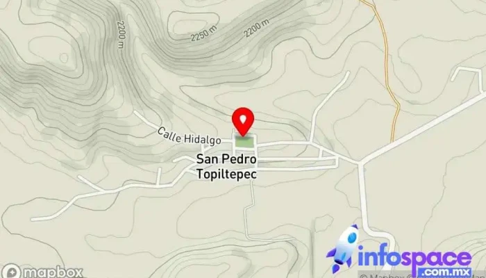 mapa de Iglesia De San Pedro Topiltepec Iglesia en San Pedro Topiltepec