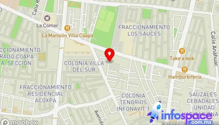 mapa de iLab Consultoría en Sistemas & Web Consultora informática, Diseñador de sitios web en Tlalpan, Ciudad de México