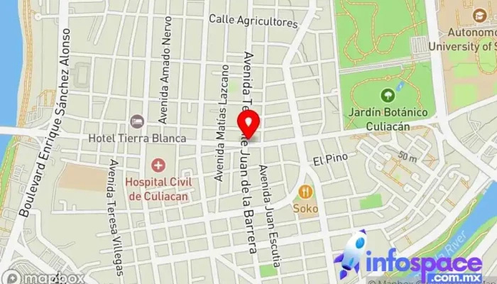 mapa de Infocus Consultores Consultora de administración empresarial, Asesor en Culiacán Rosales