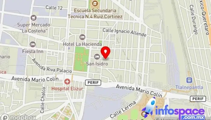 mapa de Informatica Empresarial Soporte y servicios informáticos en Tlalnepantla
