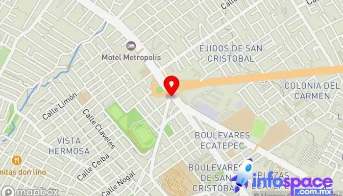 mapa de Informática y Sistemas Administrativos 2000 Consultora informática en Ecatepec de Morelos