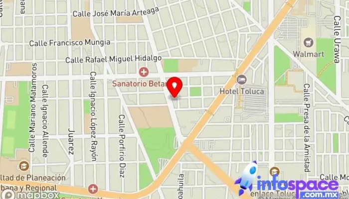 mapa de Informaticos, soluciones tecnología Oficinas de empresa en Toluca de Lerdo