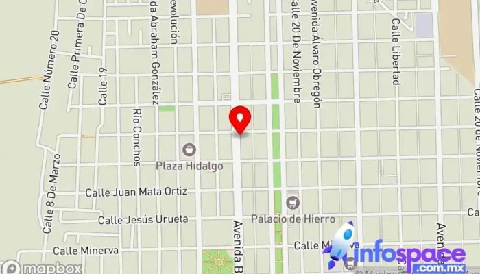 mapa de ING MARIA ELENA VILLANUEVA ARMENDARIZ Tasador, Agencia inmobiliaria en Nuevo Casas Grandes