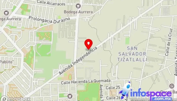 mapa de INGENIA Toluca Consultoría de recursos humanos, Centro de aprendizaje en San Salvador Tizatlalli
