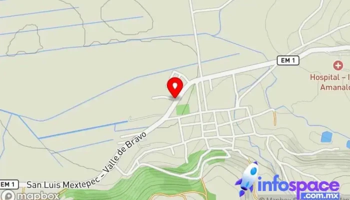 mapa de instituto de capacitacion bercha Escuela en Amanalco de Becerra