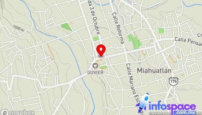 mapa de Instituto de Informática y Capacitación Empresarial (IICE) Escuela en Miahuatlán de Porfirio Díaz