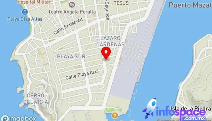 mapa de Instituto Nacional De Migración Servicio de naturalización e inmigración, Servicios legales en Mazatlán