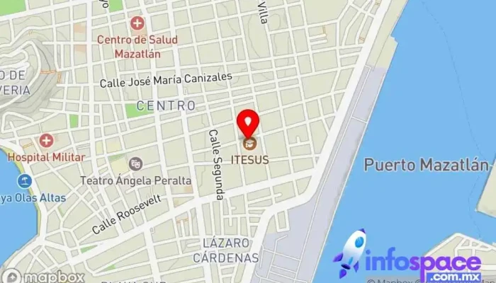 mapa de Instituto Tecnologico Superior De Sinaloa, S.C. Escuela técnica en Mazatlán