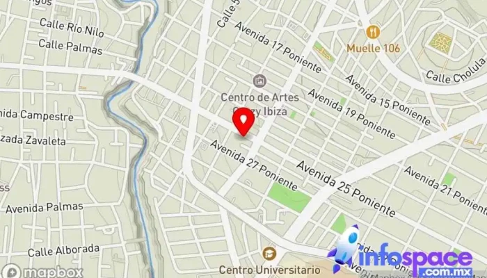mapa de Intecnia Empresa de software en Heroica Puebla de Zaragoza
