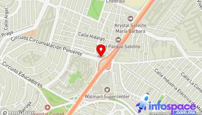 mapa de INTEGRACION DE SERVICIOS, COMPUTO Y ADMINISTRACION DE MEXICO Oficinas de empresa en Naucalpan de Juárez