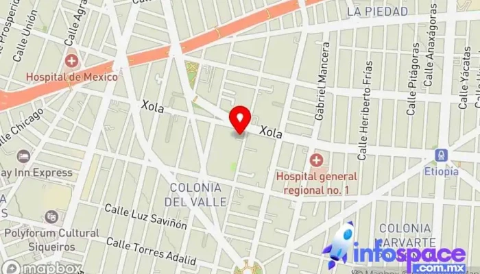 mapa de Intelisis Software Oficinas de empresa en Benito Juárez, Ciudad de México