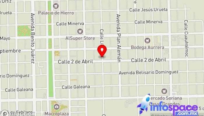 mapa de Isis Ramirez Maquillaje Oficinas de empresa en Nuevo Casas Grandes