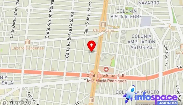 mapa de IT CONSULTORIA DISTRIBUIDOR INTEGRAL ASPEL Empresa de software, Oficinas de empresa en Cuauhtémoc, Ciudad de México