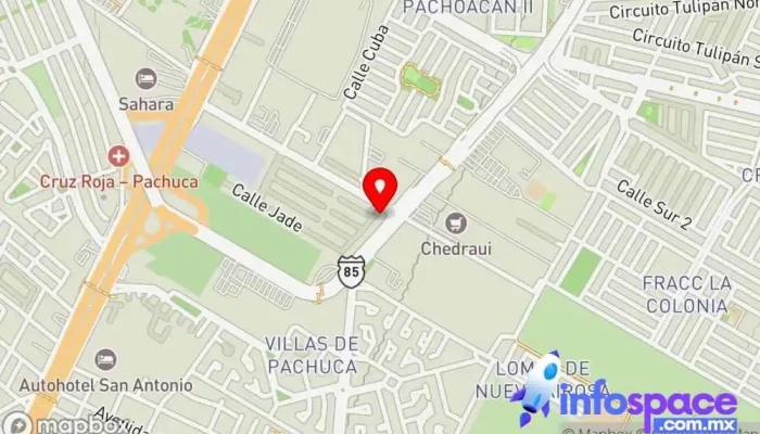 mapa de IT Global V&V Empresa de software en Pachuca de Soto