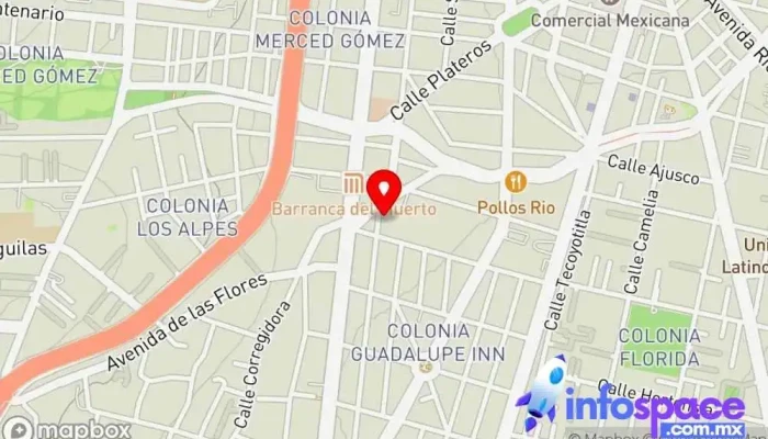 mapa de IT Oplossing S.A. de C.V. Oficinas de empresa en Álvaro Obregón, Ciudad de México