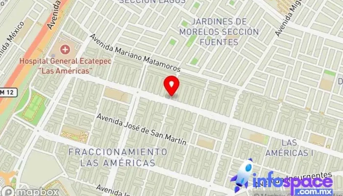 mapa de ITE Servicios Contables & Legales Servicio de registros contables en Ecatepec de Morelos