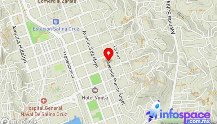 mapa de i.tec Agencia de publicidad en Salina Cruz