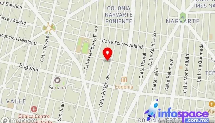 mapa de IT@EI Empresa de software, Consultora de administración empresarial en Benito Juárez, Ciudad de México