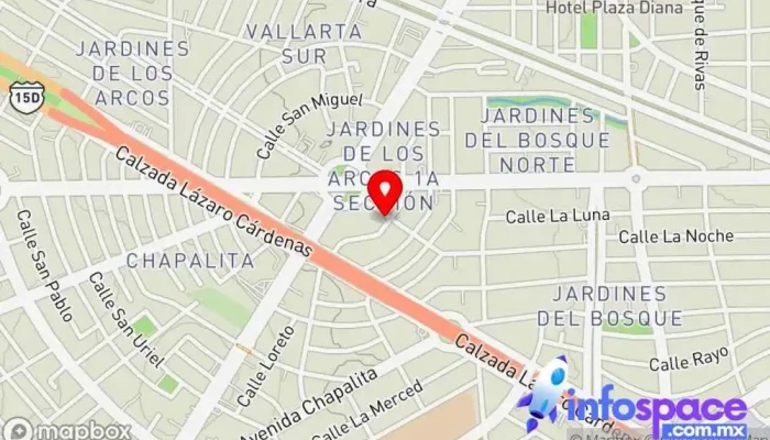 mapa de Iterati Soporte y servicios informáticos en Guadalajara