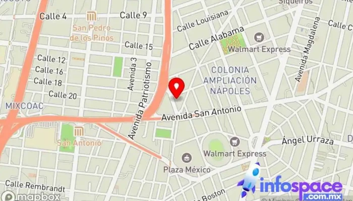 mapa de ITG CONSULTORES Empresa de software en Benito Juárez, Ciudad de México