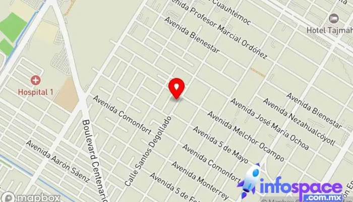 mapa de Jazer Consultores y Asesores Fiscales Contable, Consultoría de recursos humanos, Asesor fiscal en Los Mochis