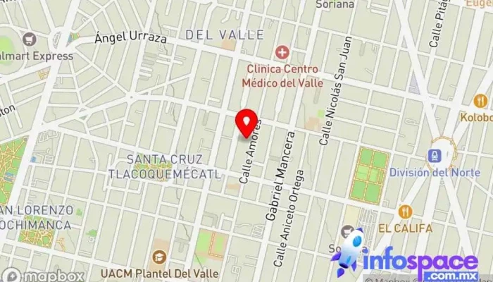 mapa de JPG SOLUCIONES Y SERVICIOS IT Empresa de software en Benito Juárez, Ciudad de México
