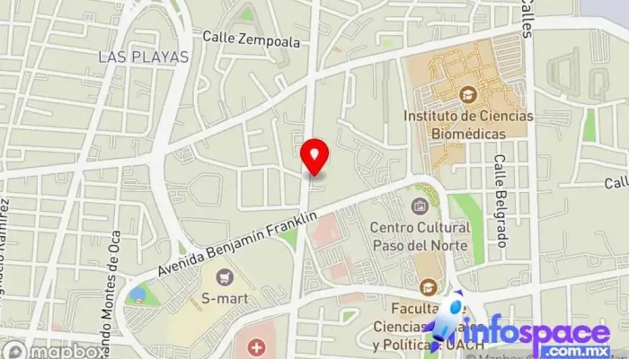 mapa de JuarezSoft Empresa de software en Juárez