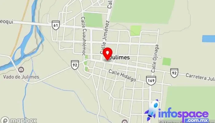mapa de Julimes  en Chihuahua