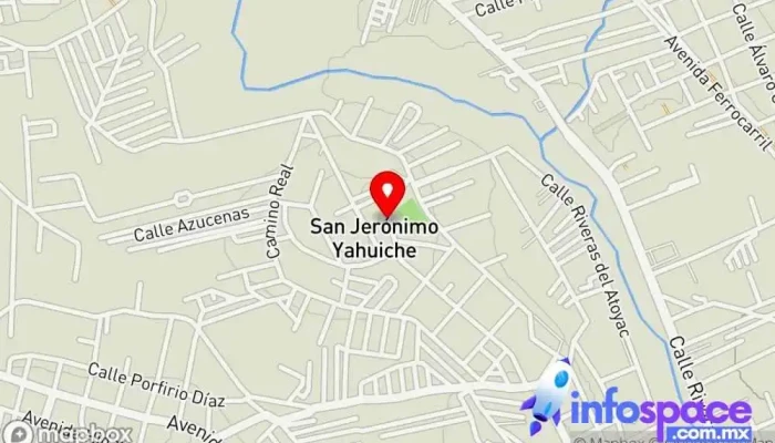 mapa de Junto con terminal teretre postal kadafi Cibercafé en San Jerónimo Yahuiche