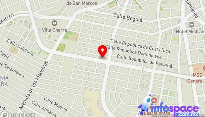 mapa de JygaSoft Solutions and Technology S.A de C.V Servicio de informática en Aguascalientes