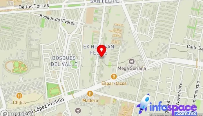 mapa de KDO SITI Consultora informática en San Francisco Coacalco