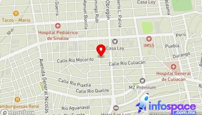 mapa de Ker3 Asesor, Registro de la propiedad intelectual, Investigador de mercado, Agencia de marketing en Culiacán Rosales