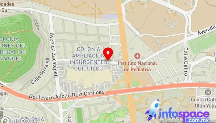 mapa de Kodfee Consultores IT Consultora informática, Diseñador de sitios web en Coyoacán, Ciudad de México
