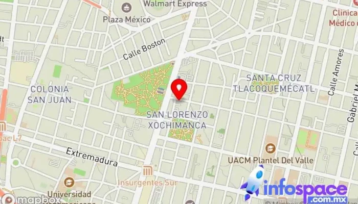 mapa de KODIT Systems & Consulting IT Empresa de software en Benito Juárez, Ciudad de México
