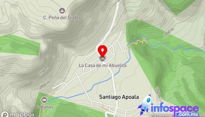 mapa de La Casa de Mi Abuelita Hotel en Santiago Apoala
