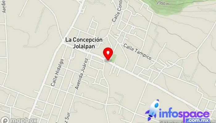 mapa de La Concepción Jolalpan Bus stop en Concepción Jolalpan