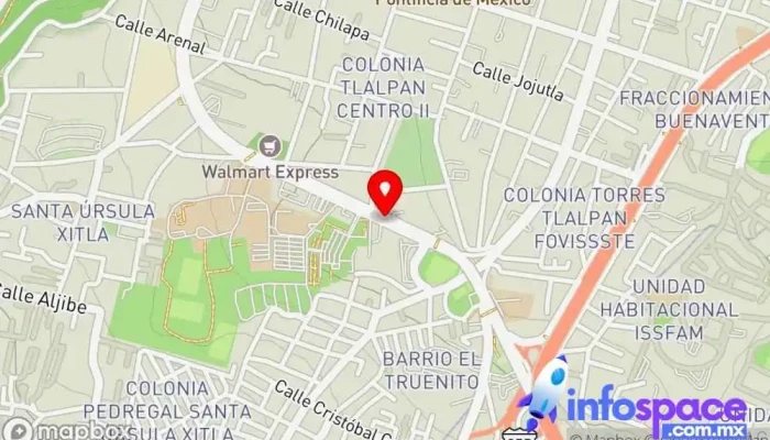 mapa de La Joya Estación de autobuses en Ciudad de México