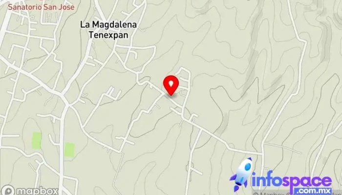 mapa de La Magdalena Tenexpan  en Estado de México