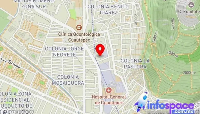 mapa de La Pastora Estación de telecabina en Ciudad de México