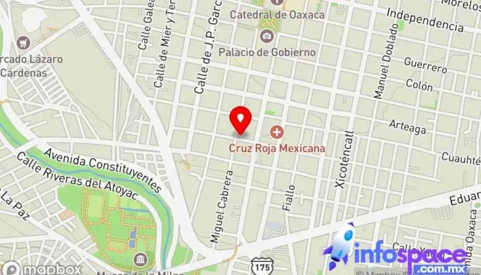 mapa de La Solteca S.C.L (TERMINAL DE SERVICE EXPRESS) Servicio de transporte, Empresa de autobuses en Oaxaca de Juárez