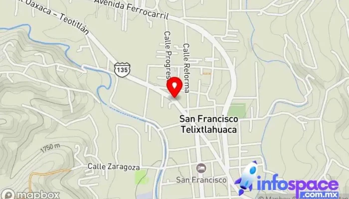 mapa de Laboratorio Clínico Franco Laboratorio de análisis clínicos en San Francisco Telixtlahuaca