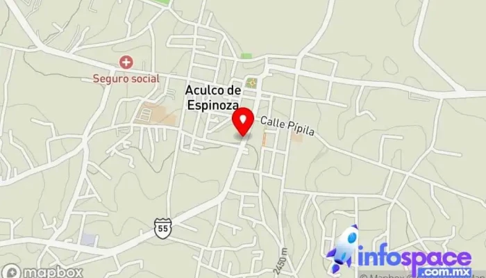 mapa de Laboratorio Clínicos y Medicina Especializada Laboratorio de análisis clínicos, Camping, Médico de medicina general, Ginecólogo, Nutricionista, Pediatra, Psicólogo en Aculco de Espinoza