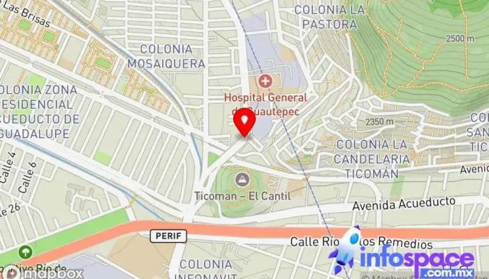mapa de Lateral Puente la Pastora Bus stop en Ciudad de México