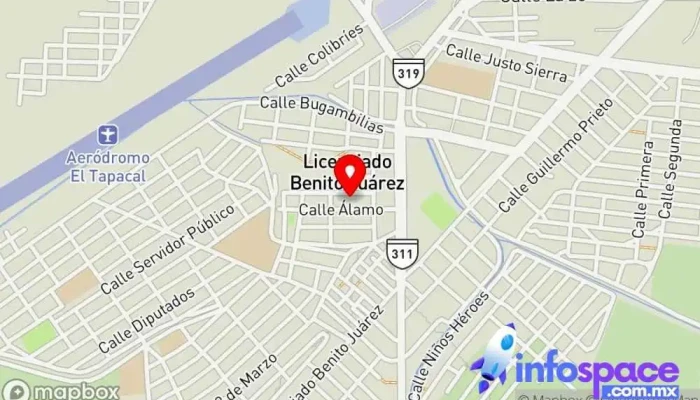 mapa de Lic Benito Juarez (Campo Gobierno) Oficina de gobierno local en Navolato