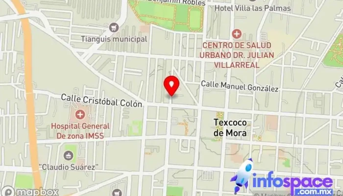 mapa de Linea de Transporte Ixtlixochitl Chincocuac  en Texcoco de Mora