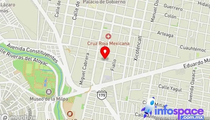 mapa de Línea Eclipse 70 Servicio de transporte en Oaxaca de Juárez