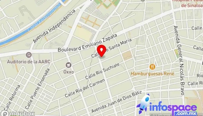 mapa de LO psicología Integral Clínica psiquiátrica en Culiacán Rosales